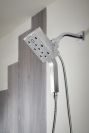 BRIZO Essential Shower 7" Linear Square Wall Mount Shower Arm And Flange — Chrome