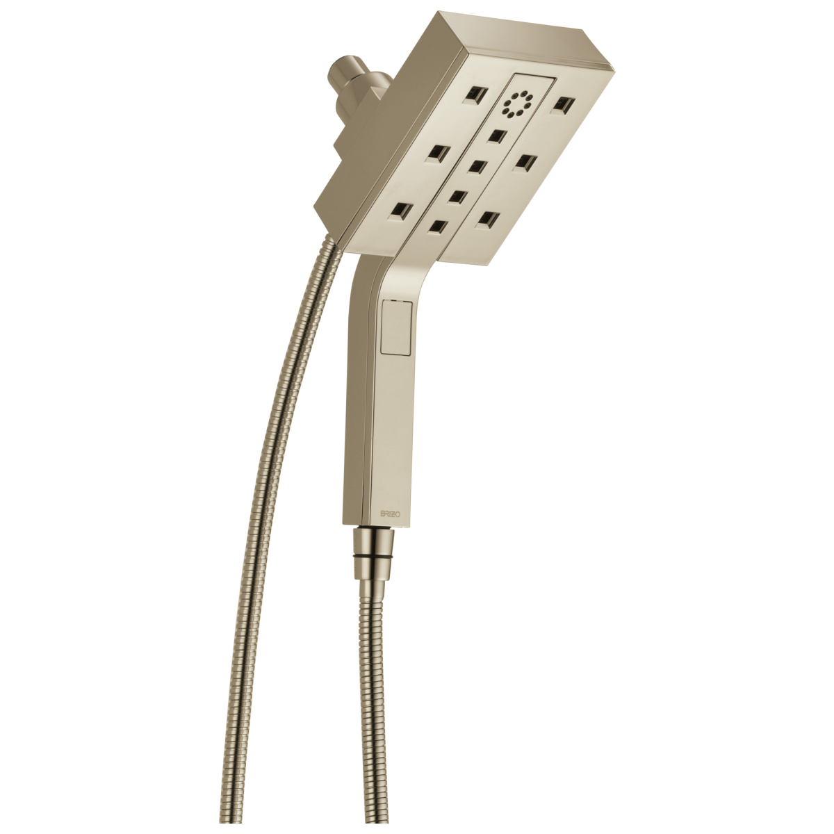 BRIZO Essential Shower Linear Square H2Okinetic Multi-Function Hydrati 2|1 Shower — Polished Nickel