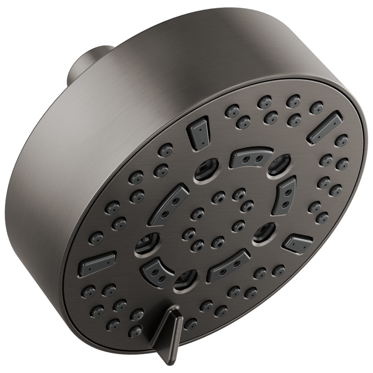 BRIZO Essential Shower 5” Linear Round H2Okinetic Multi-Function Wall Mount Shower Head - 1.75 GPM — Luxe Steel