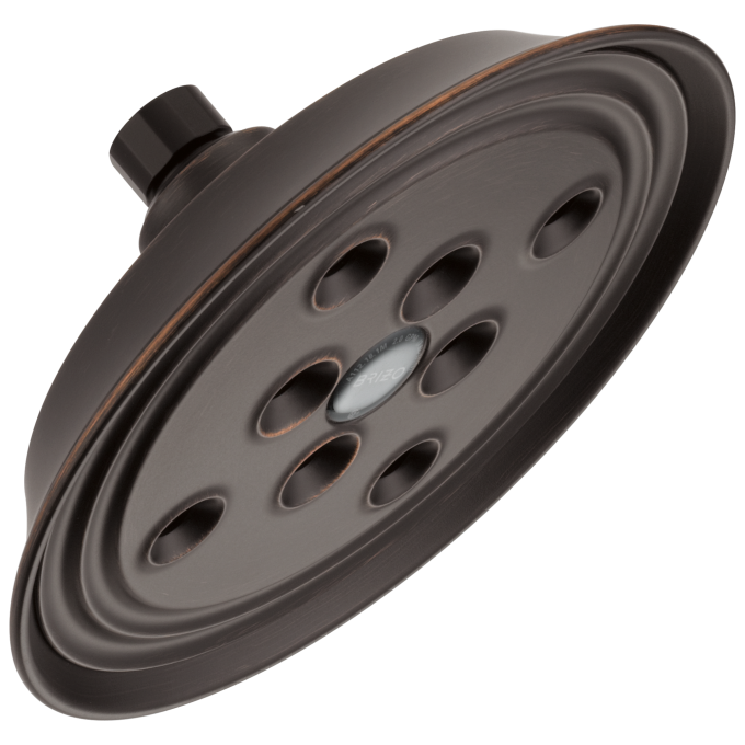 BRIZO Essential Shower 7" Classic Round H2Okinetic Single Function Wall Mount Showerhead — Venetian Bronze