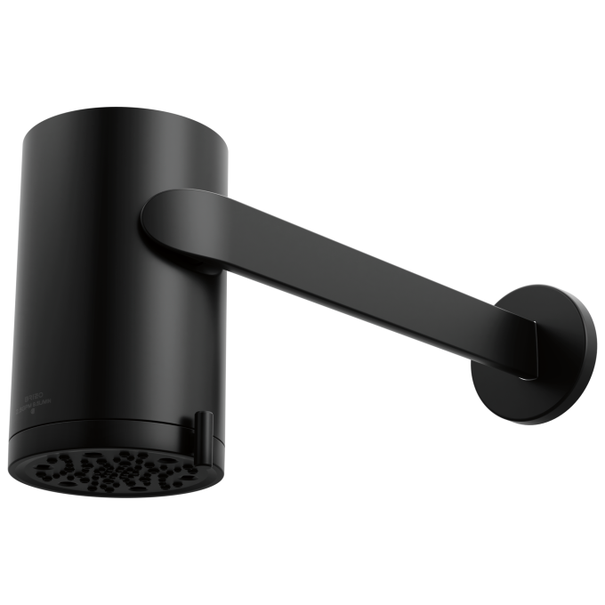 BRIZO Roccesco Multi-Function Sconce Wall Mount Shower Head with Shower Arm and Flange - 2.5 GPM — Matte Black