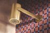 BRIZO Roccesco Multi-Function Sconce Wall Mount Shower Head with Shower Arm and Flange - 2.5 GPM — Luxe Gold