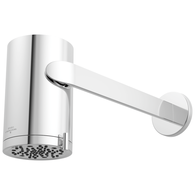 BRIZO Roccesco Multi-Function Sconce Wall Mount Shower Head with Shower Arm and Flange - 1.75 GPM — Chrome