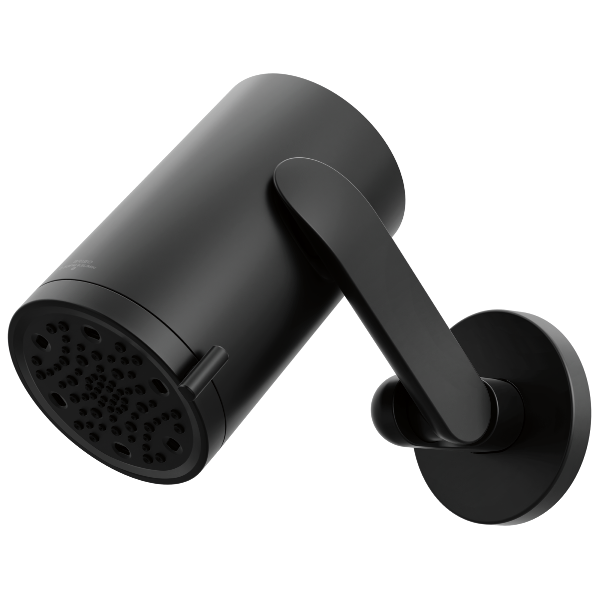BRIZO Roccesco Multi-Function Sconce Wall Mount Shower Head with Jointed Shower Arm and Flange - 2.5 GPM — Matte Black