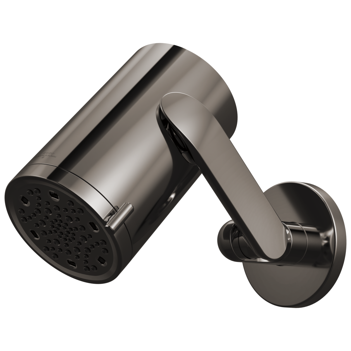 BRIZO Roccesco Multi-Function Sconce Wall Mount Shower Head with Jointed Shower Arm and Flange - 2.5 GPM — Brilliance Black Onyx