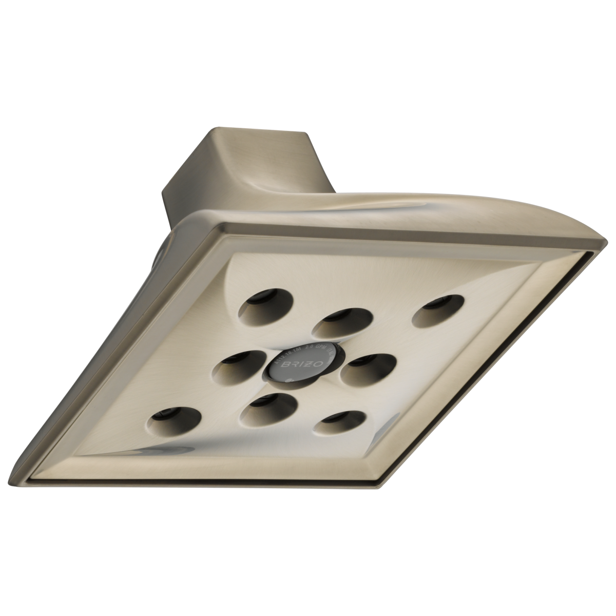 BRIZO Virage RAINCAN SHOWERHEAD WITH H2OKINETIC TECHNOLOGY — Brushed Nickel