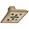 BRIZO Virage Raincan Showerhead with H2OKinetic Technology — Luxe Gold