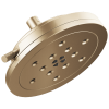 BRIZO Litze 8” H2Okinetic Round Multi-Function Wall Mount Showerhead — Luxe Gold