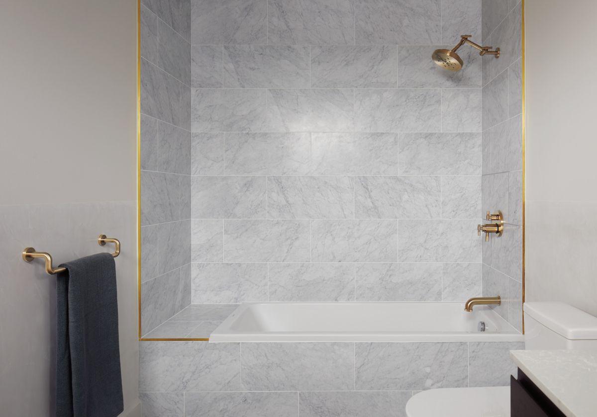 BRIZO Litze TempAssure Thermostatic Valve with 3-Function Diverter Trim - Less Handles — Luxe Gold