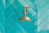 BRIZO Litze 8” H2Okinetic Round Multi-Function Wall Mount Showerhead — Luxe Gold