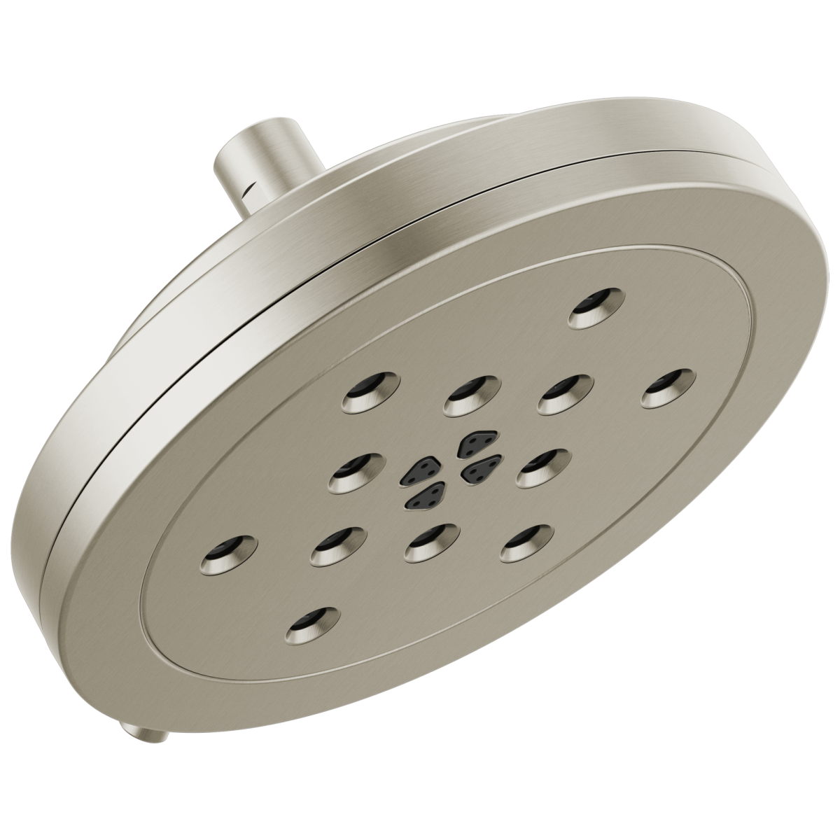 BRIZO Other 8” H2Okinetic Round Multi-Function Wall Mount Showerhead — Luxe Nickel