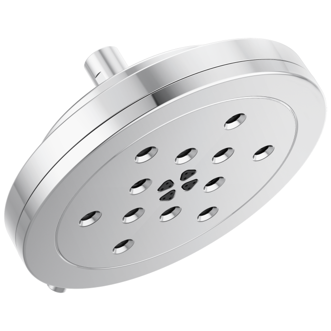 BRIZO Other 8” H2Okinetic Round Multi-Function Wall Mount Showerhead — Chrome