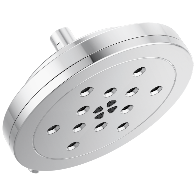 BRIZO Other 8” H2Okinetic Round Multi-Function Wall Mount Showerhead — Chrome