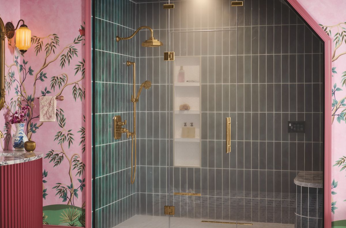 BRIZO Beauclere 16" Shower Arm and Flange — Polished Gold