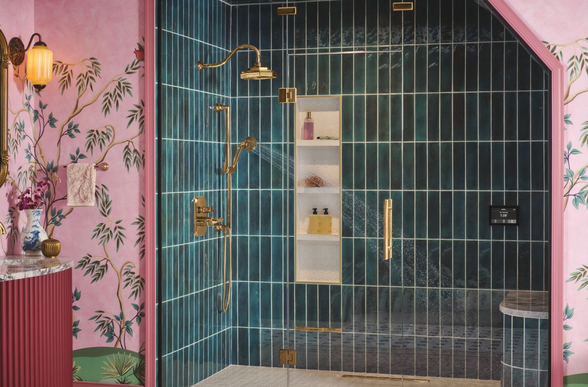 BRIZO Beauclere 16" Shower Arm and Flange — Polished Gold