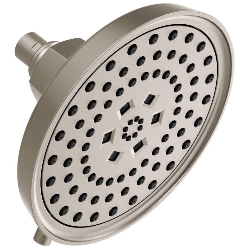 BRIZO Invari H2OKINETIC Round Multi-Function Showerhead — Luxe Nickel
