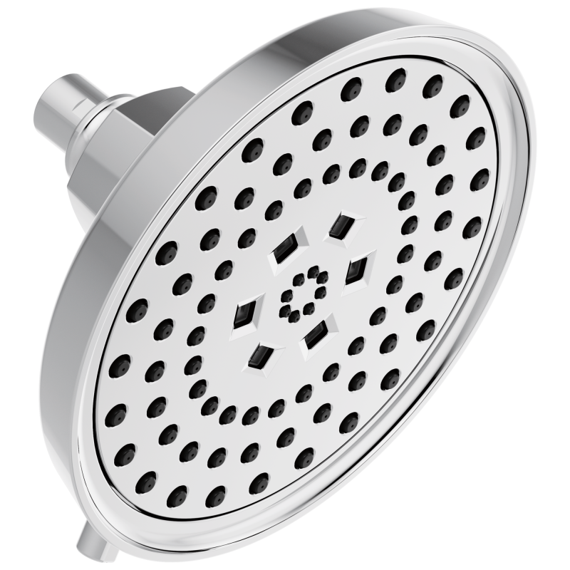BRIZO Invari H2OKINETIC Round Multi-Function Showerhead — Chrome
