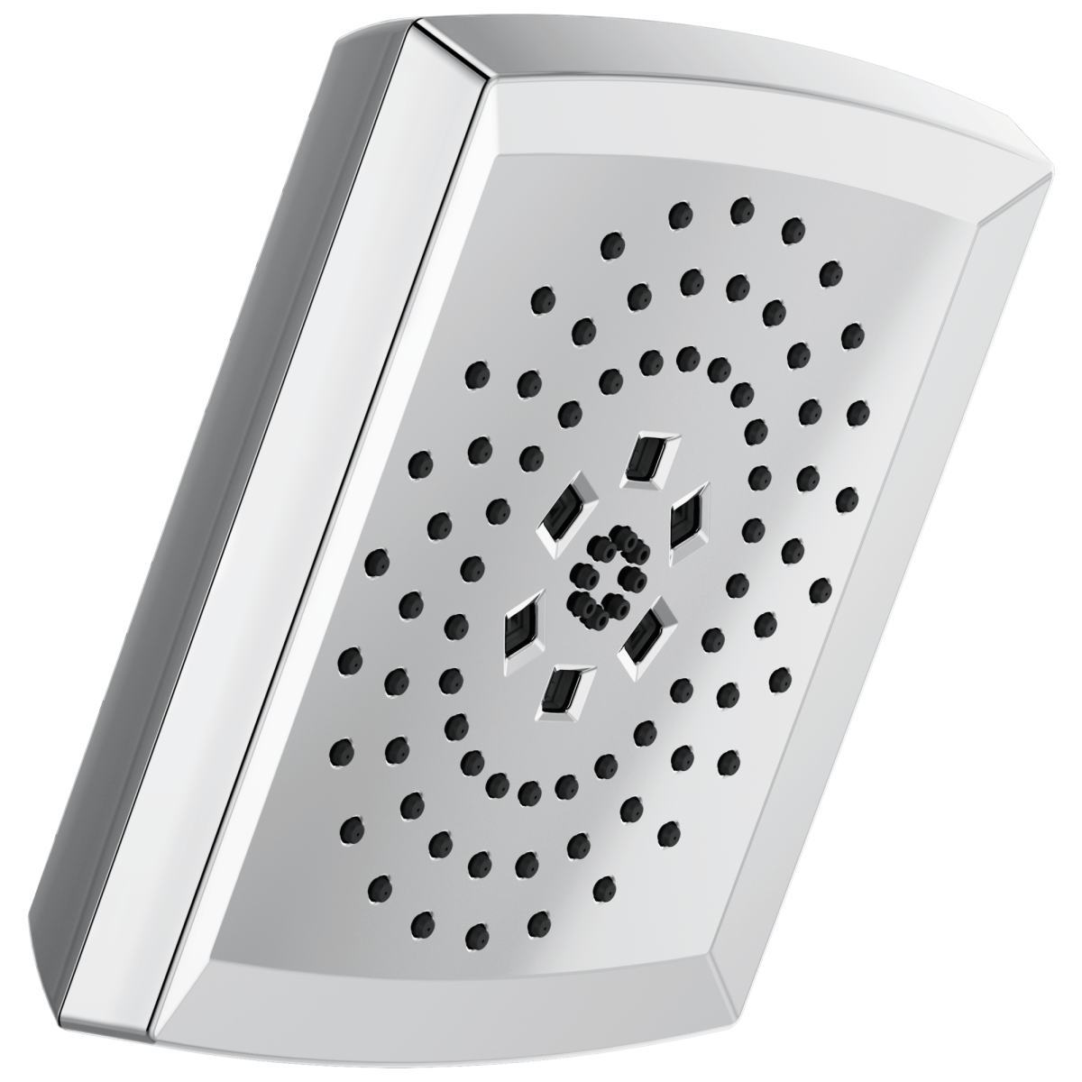 BRIZO Vettis H2OKINETIC Square Multi-Function Shower Head - 1.75 GPM — Chrome