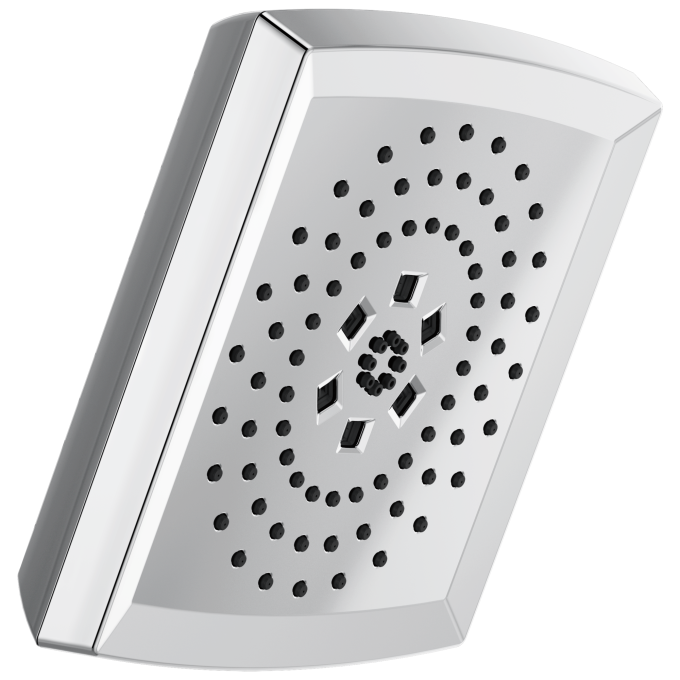 BRIZO Vettis H2OKINETIC Square Multi-Function Shower Head - 1.75 GPM — Chrome