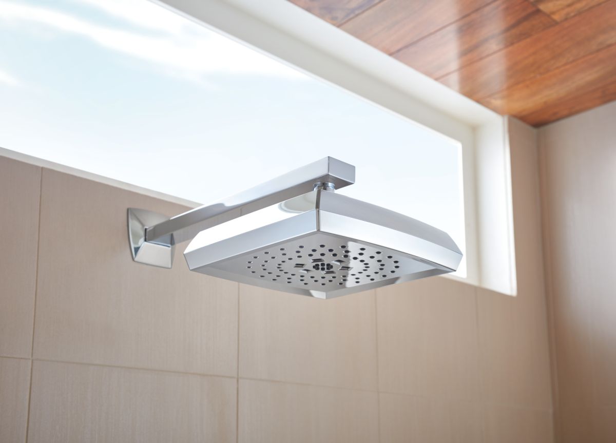 BRIZO Vettis H2OKINETIC Square Multi-Function Shower Head - 1.75 GPM — Chrome