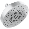 BRIZO Essential Shower 7" Linear Round H2Okinetic Multi-Function Wall Mount Shower Head - 1.75 GPM — Chrome