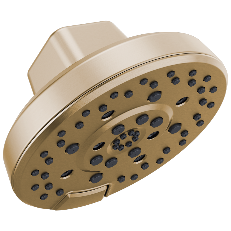 BRIZO Levoir H2OKINETIC Round Multi-Function Showerhead — Luxe Gold