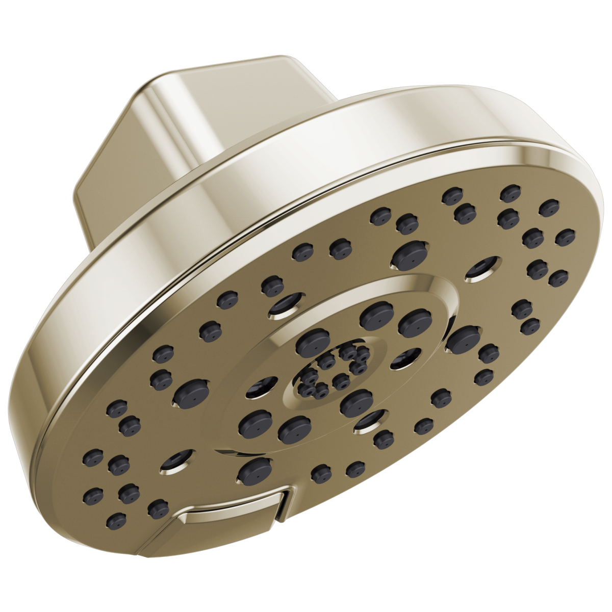 BRIZO Levoir H2OKINETIC Round Multi-Function Showerhead — Polished Nickel
