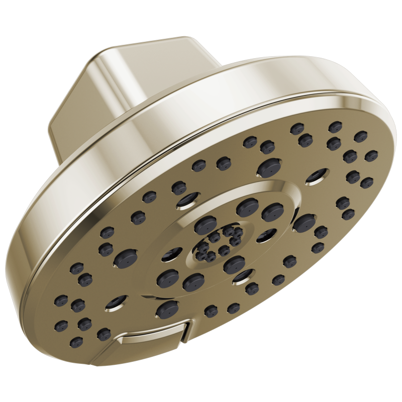 BRIZO Levoir H2OKINETIC Round Multi-Function Showerhead — Polished Nickel