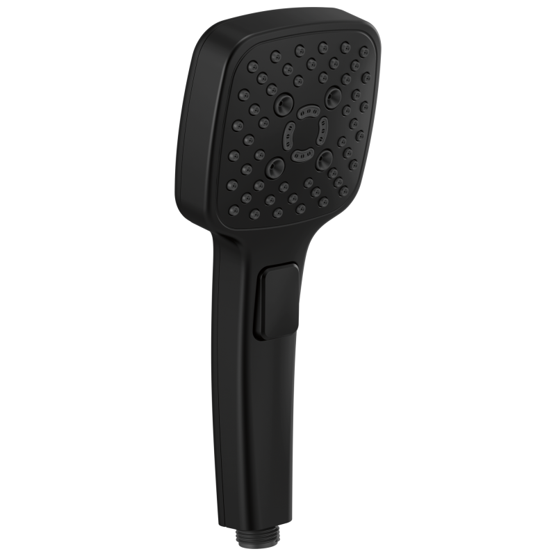 BRIZO Essential Shower Linear Square Multi-Function Hand Shower — Matte Black