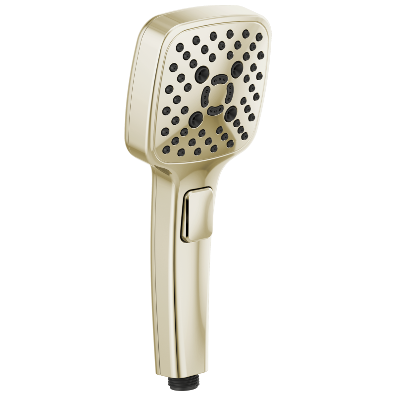 BRIZO Essential Shower Linear Square Multi-Function Hand Shower — Polished Nickel