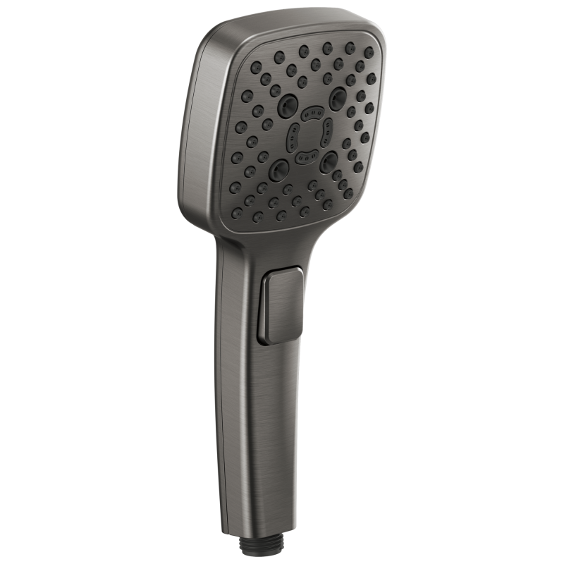 BRIZO Essential Shower Linear Square Multi-Function Hand Shower — Luxe Steel