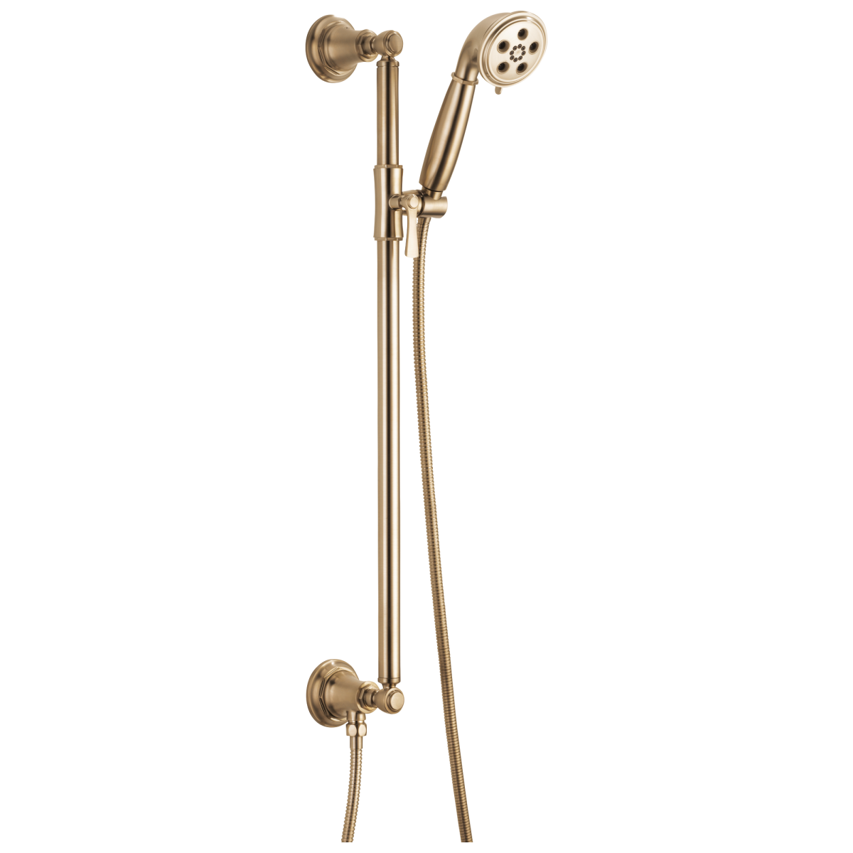 BRIZO Rook Slide Bar Handshower With H2OKinetic Technology — Luxe Gold