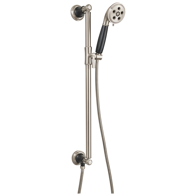 BRIZO Rook SLIDE BAR HANDSHOWER WITH H2OKINETIC TECHNOLOGY — Luxe Nickel  /Matte Black