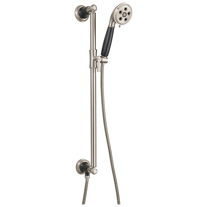 BRIZO Rook SLIDE BAR HANDSHOWER WITH H2OKINETIC TECHNOLOGY — Luxe Nickel  /Matte Black