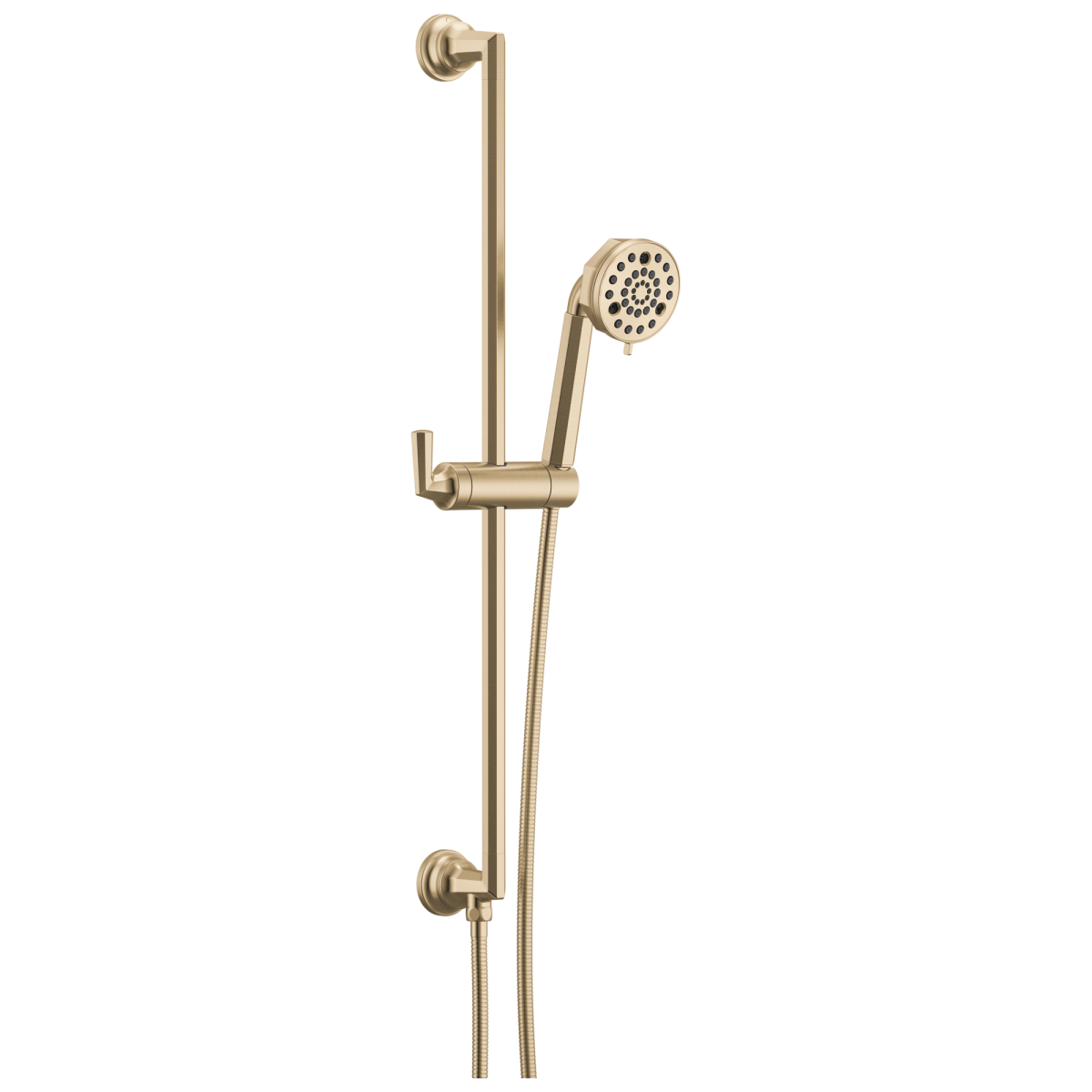 BRIZO Beauclere Multi-Function Slide-Bar Hand Shower — Luxe Gold