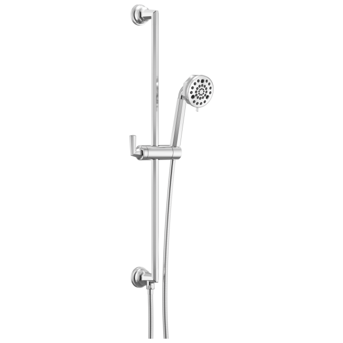 BRIZO Beauclere Multi-Function Slide-Bar Hand Shower — Chrome