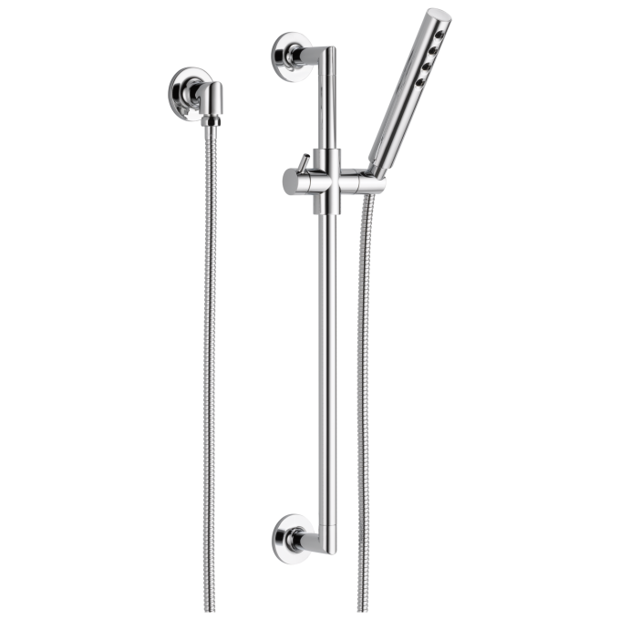 BRIZO Odin SLIDE BAR HANDSHOWER WITH H2OKINETIC TECHNOLOGY — Chrome
