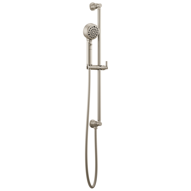 BRIZO Invari H2OKINETIC Multi-Function Slide Bar Handshower — Luxe Nickel