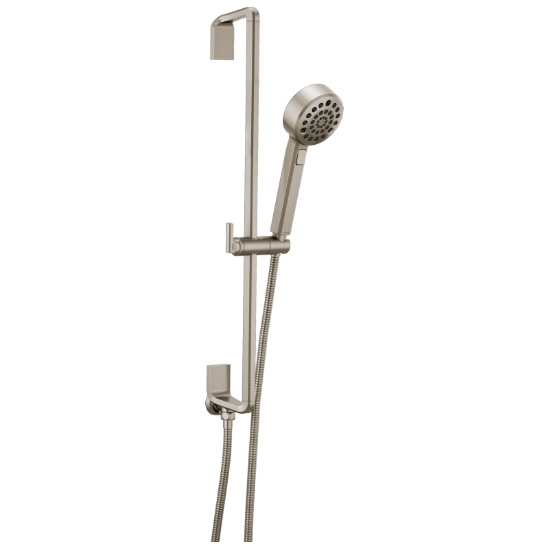 BRIZO Levoir H2OKINETIC Multi-Function Slide Bar Handshower — Luxe Nickel