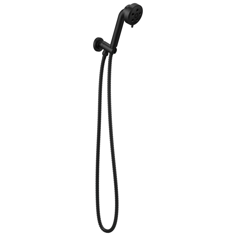 BRIZO Litze Wall Mount Handshower with H2OKINETIC Technology — Matte Black