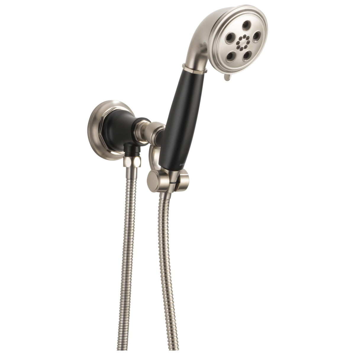 BRIZO Rook WALL MOUNT HANDSHOWER WITH H2OKINETIC TECHNOLOGY — Luxe Nickel  /Matte Black