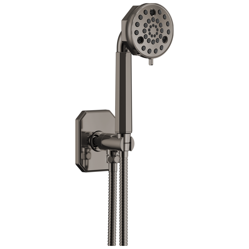 BRIZO Beauclere Multi-Function Wall Mount Hand Shower — Brilliance Black Onyx
