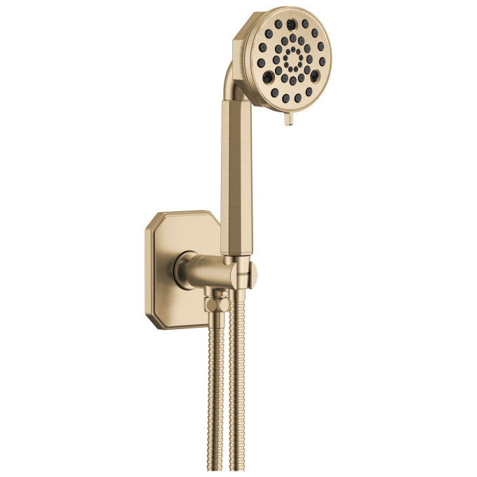 BRIZO Beauclere Multi-Function Wall Mount Hand Shower — Luxe Gold