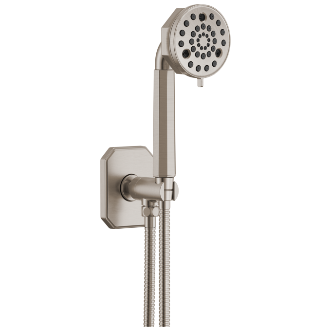 BRIZO Beauclere Multi-Function Wall Mount Hand Shower — Luxe Nickel