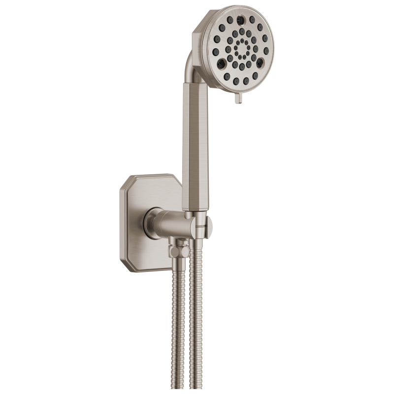 BRIZO Beauclere Multi-Function Wall Mount Hand Shower — Luxe Nickel