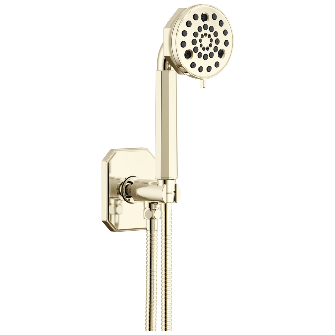BRIZO Beauclere Multi-Function Wall Mount Hand Shower — Polished Nickel