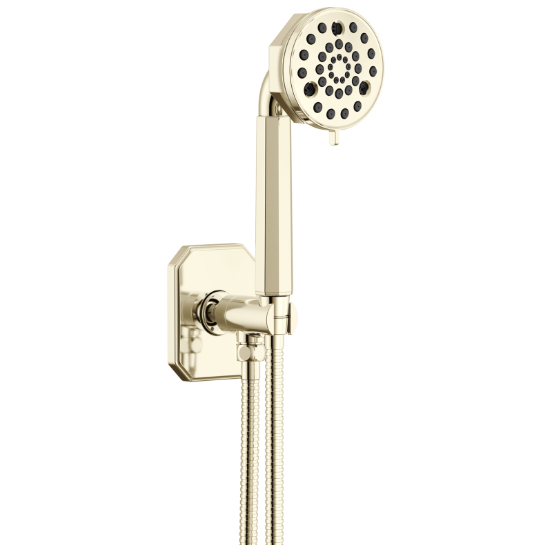 BRIZO Beauclere Multi-Function Wall Mount Hand Shower — Polished Nickel