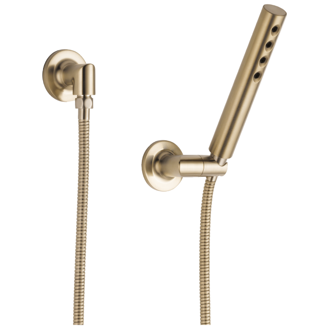 BRIZO Odin Wall Mount Handshower With H2OKinetic Technology — Luxe Gold