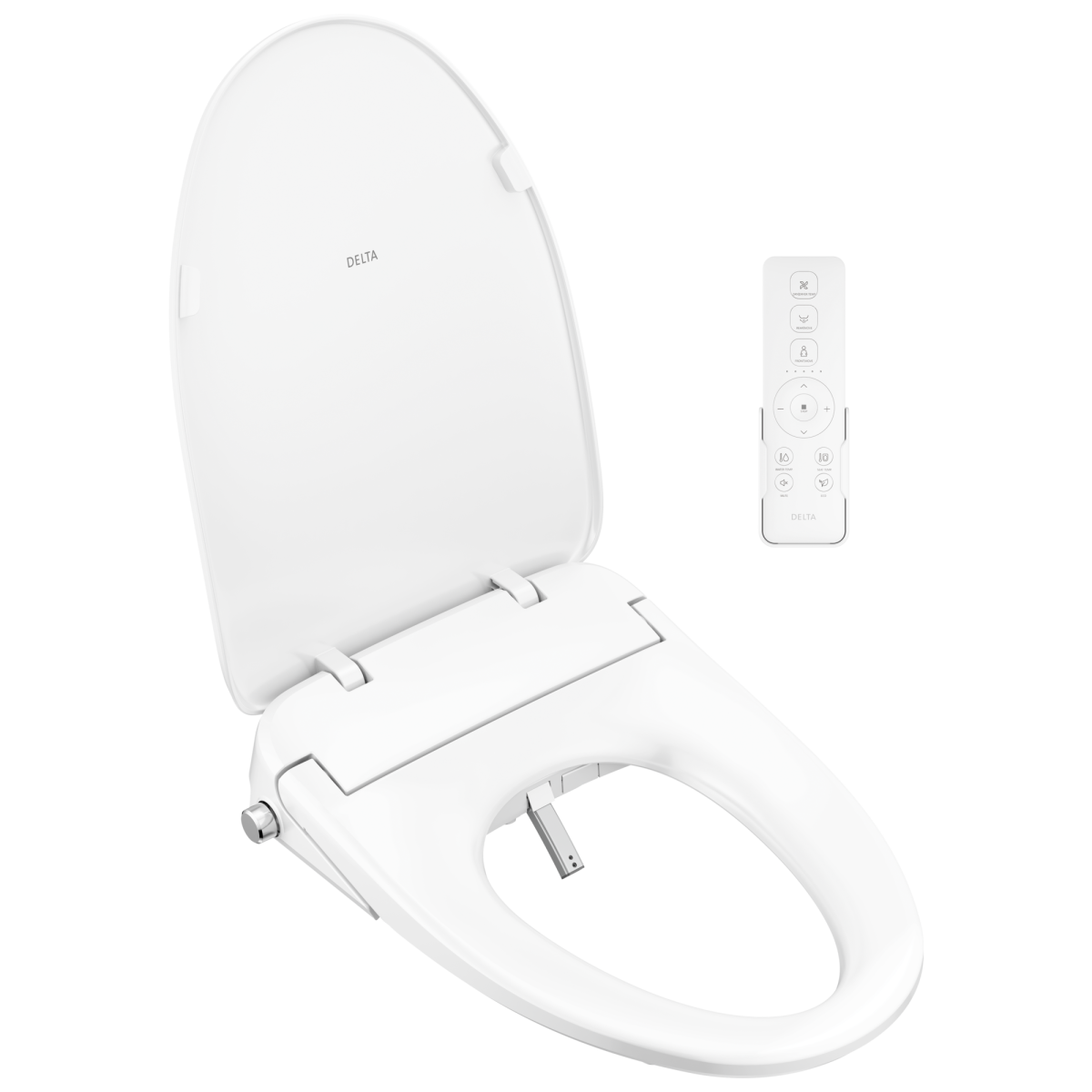 DELTA Refresh Premium Elongated Electric Bidet Toilet Seat — White
