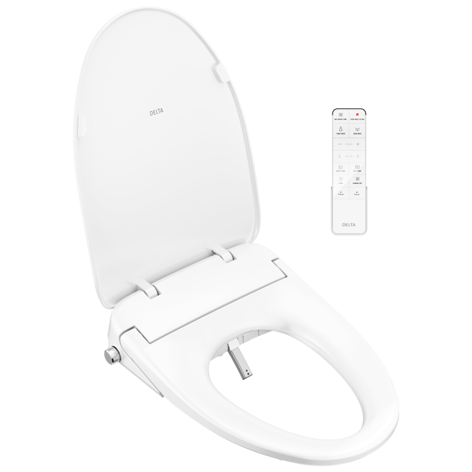 DELTA Refresh Ultimate Elongated Electric Bidet Toilet Seat — White